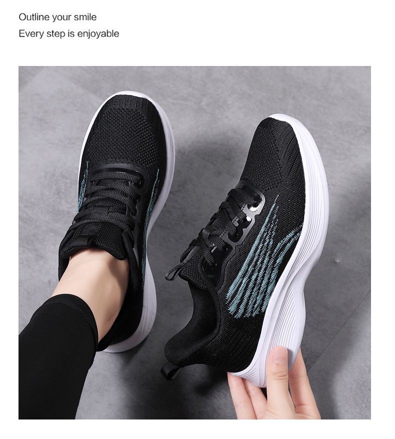 2024 zapatillas deportivas para mujer, transpirables, ligeras, tejidas, informales, cómodas_voghion.com