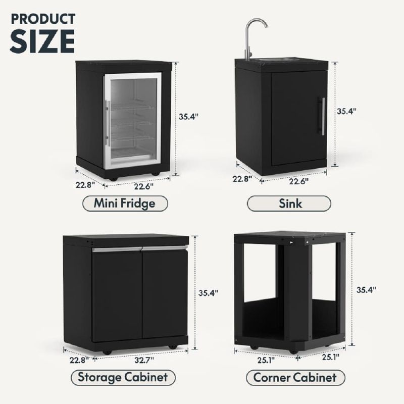 Storage Cabinet With Pull-out Trash Can._voghion.com