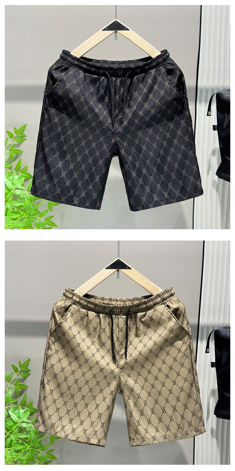 Meeste riided Viie punktiga püksid Meeste suvised rannapüksid Meeste vabaaja jooksuspordipüksid Meeste viiepunktilised sirged püksid Trendikas_voghion.com