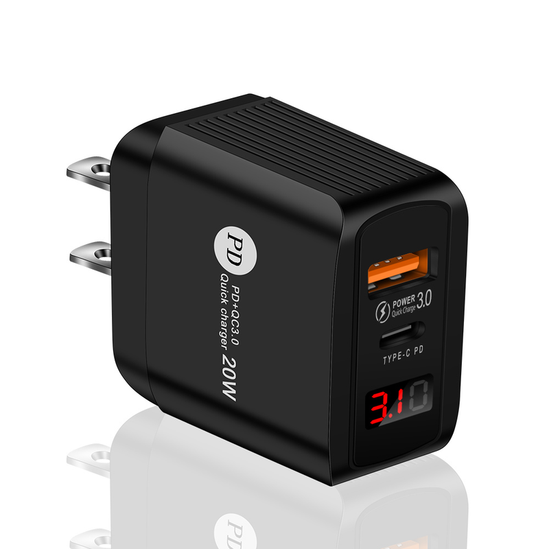 ricarica Caricatore USB Quick PD 20W Universale USB-C Adattatore di ricarica rapida di tipo C adatto per iPhone 12 Pro Max -C_voghion.com