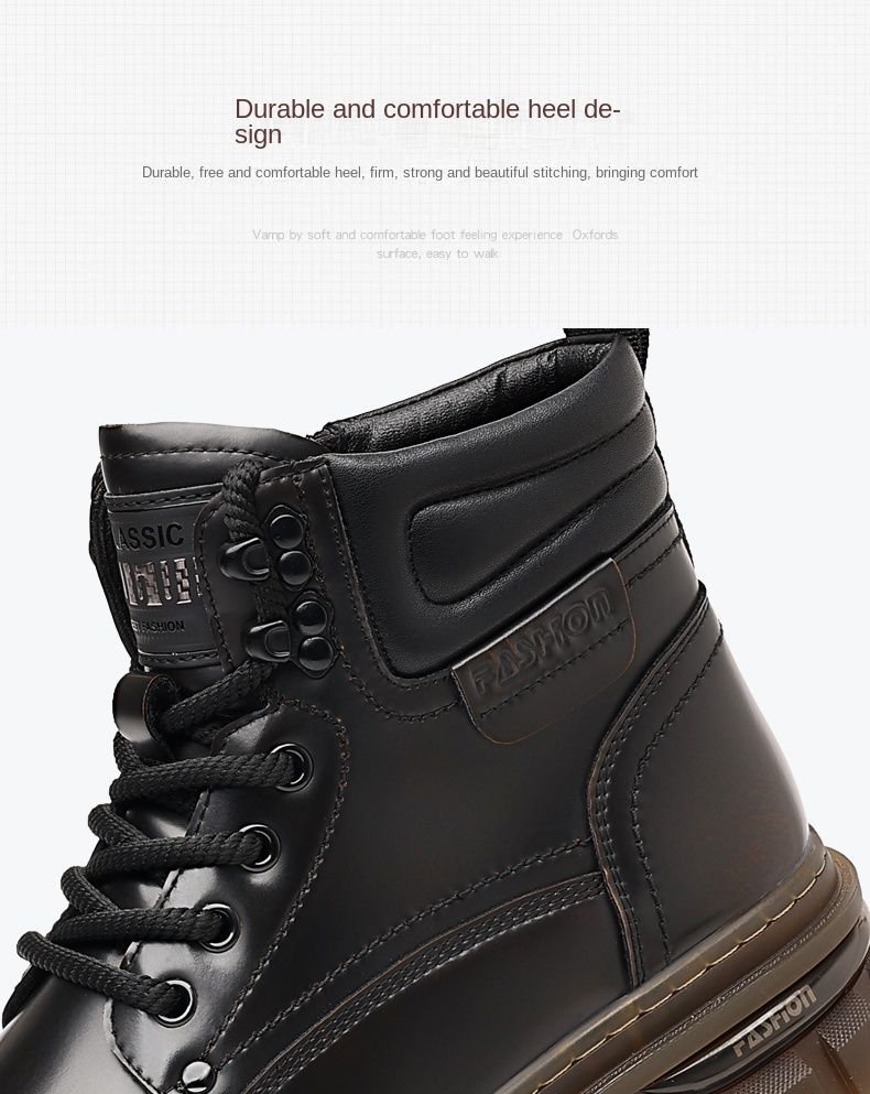Outdoor Casual dicke Sohlen High Top Schuhe Arbeitskleidung Retro Martin Stiefel_voghion.com