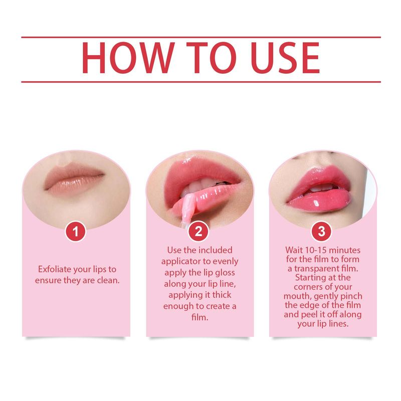 Zephoco Plum Red Peel-off Tint – Natürliche Lippenfarbe für den täglichen Gebrauch – Leicht aufzutragendes Make-up für unterwegs_voghion.com