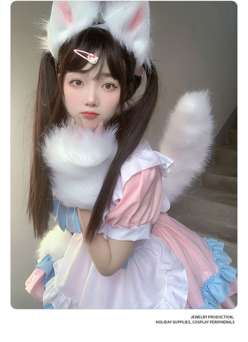 Costume di Halloween con orecchie e coda di volpe_voghion.com