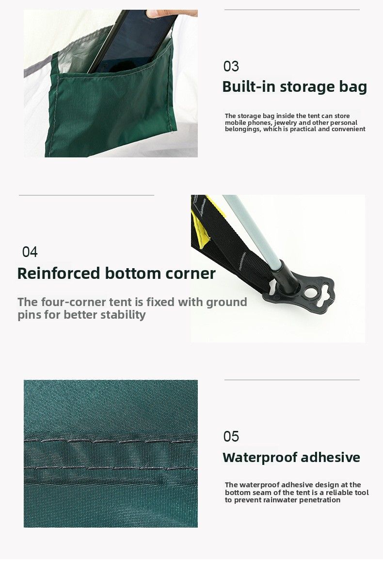 Tenda completamente automatica da esterno con 3-4 strati di spessore, tenda antipioggia, tenda da campeggio per una o due persone, parasole e antipioggia_voghion.com