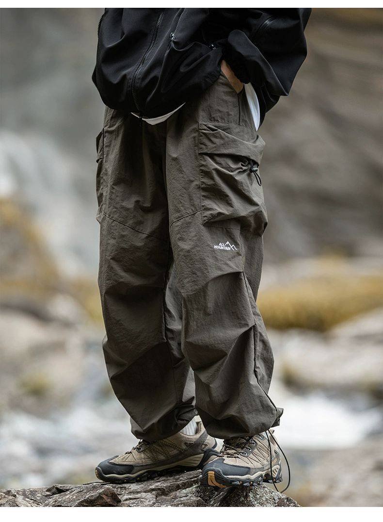 Assault-Hose für Herren, Herbstfunktion, Fallschirmjägerhose, lockere Beinbindung, lässige Outdoor-Wander- und Bergsteigerhose_voghion.com
