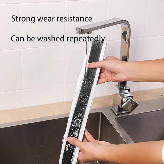Door Draft Stopper With Felt Cloth Reduce Noise, 36.6" Rubber Door Sweep Breeze Blocker, Adjustable Under Door Draft Stoppers, Soundproofing For Doors, Door Seal_voghion.com