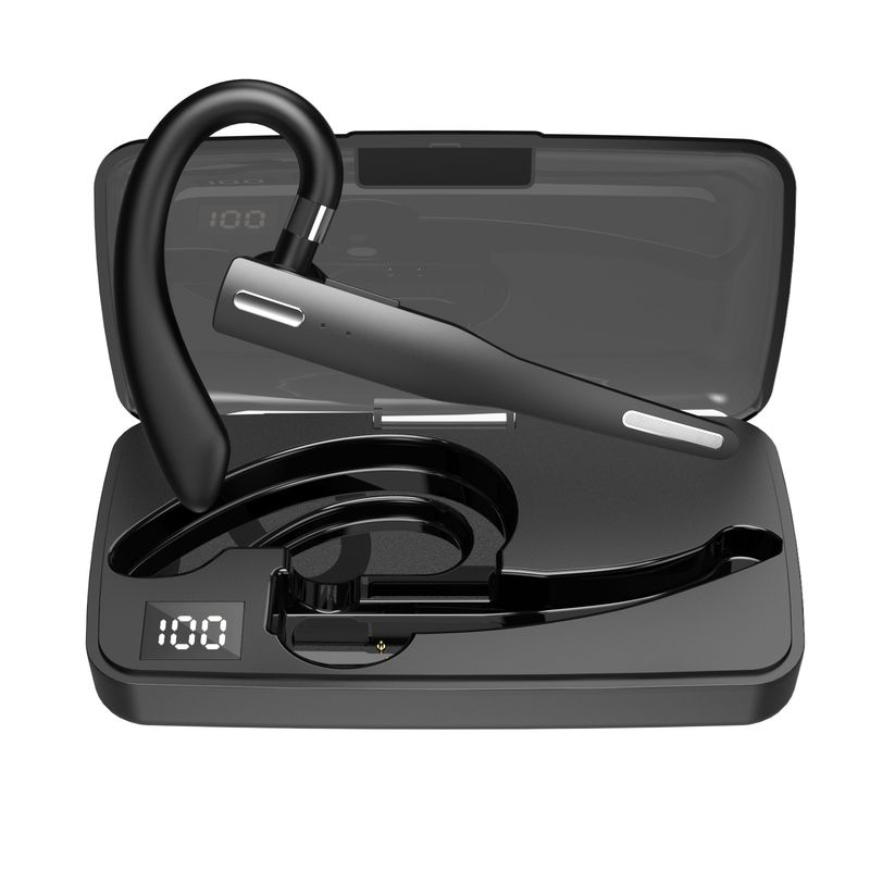 YYK525 Bluetooth-Ohrhörer mit Einzel-Hängeohr, Business Edition, mit Ladeetui YYK520V9V8V12_voghion.com