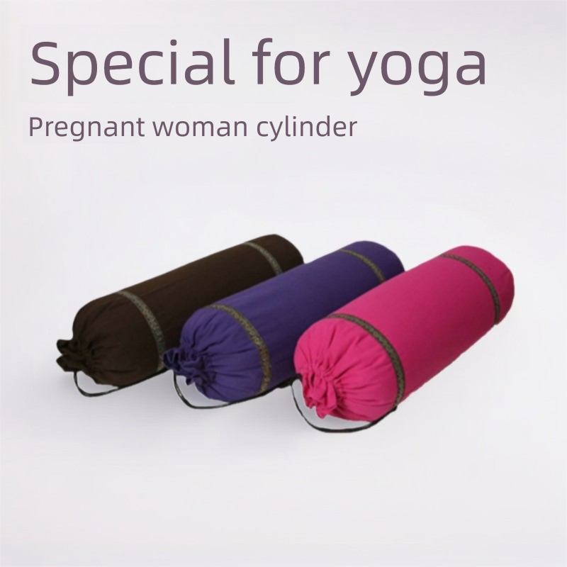 Cuscino posturale Iyengar per esercizi di yoga in gravidanza, cuscino a conchiglia di grano saraceno_voghion.com