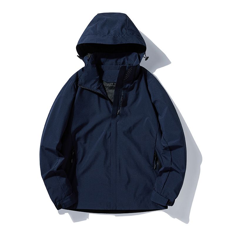 Nuovi modelli da uomo per l'outdoor, primavera e autunno, strato singolo, cappuccio staccabile, impermeabile, antivento, traspirante, marchio alla moda, sottile_voghion.com