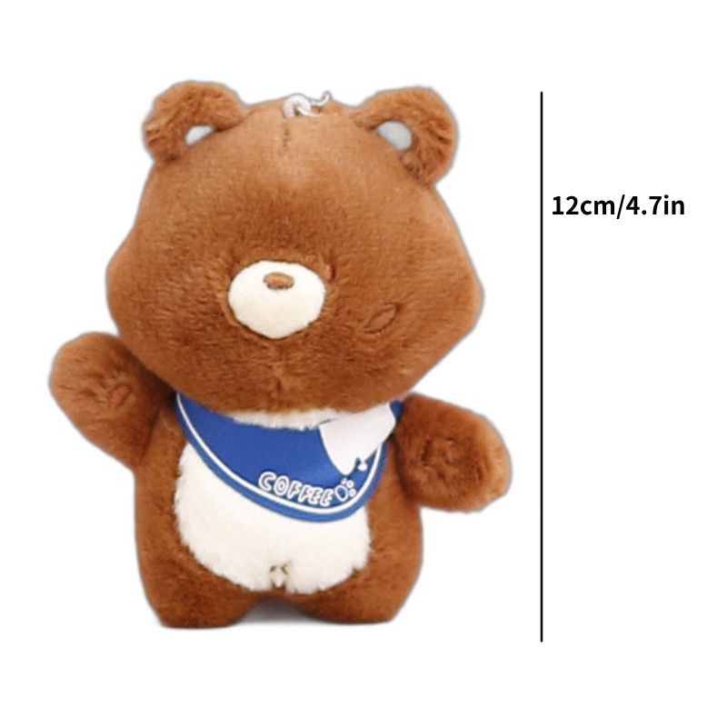 Plush Keychain Bear Adorable Cute Cartoon Animal Toy Soft Accessory Bag Charm_voghion.com