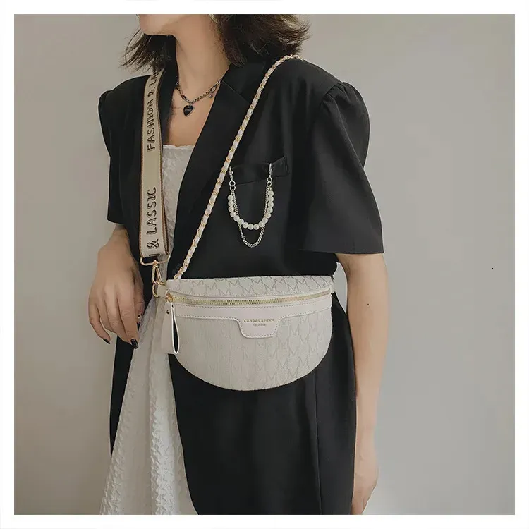 Borsa a tracolla da donna, con tracolla in tela, stile street, alla moda estiva, 250806_voghion.com