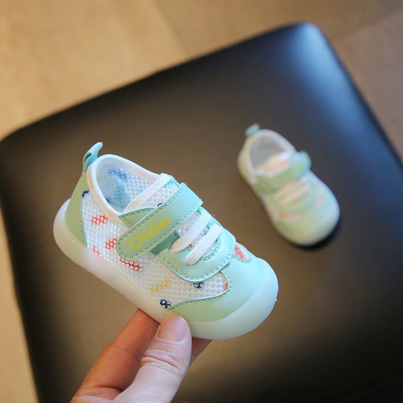 2025 New Baby Spring Autumn, Soft Soled Walking Boys And Girls Aged 1-2, Mesh White Shoes For Men_voghion.com