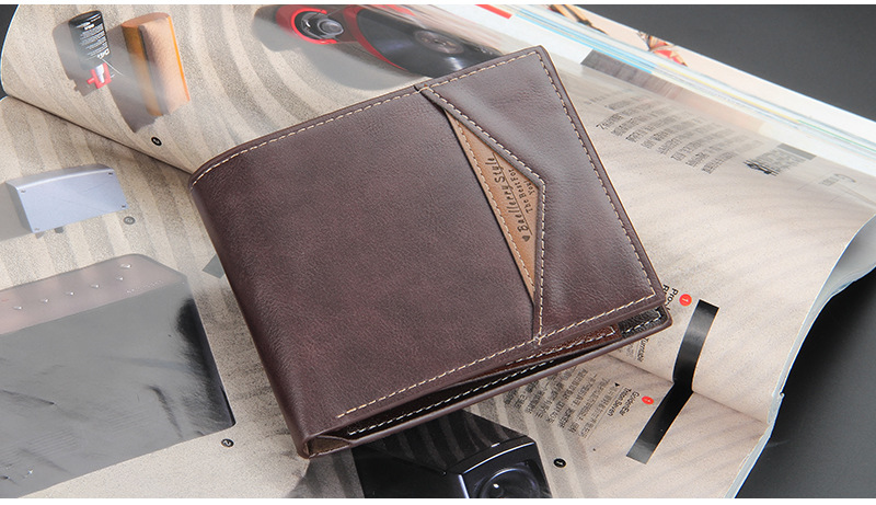 Baellerry2023 Nuovo portafoglio corto da uomo Porta carte multi-carta alla moda semplice_voghion.com