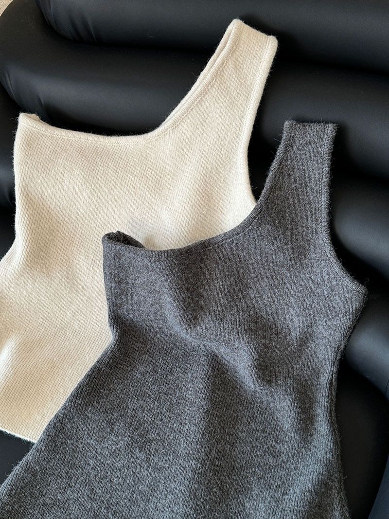 Women's Clothing simple high end women's autumn and winter new cardigan + vest + wide leg pants three piece set ss658_voghion.com