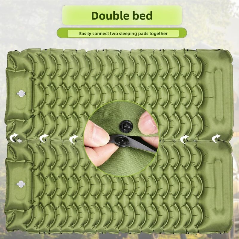 2024 Portable Outdoor Moisture-Proof Camping Sleeping Mat Mobile Inflatable Bed_voghion.com