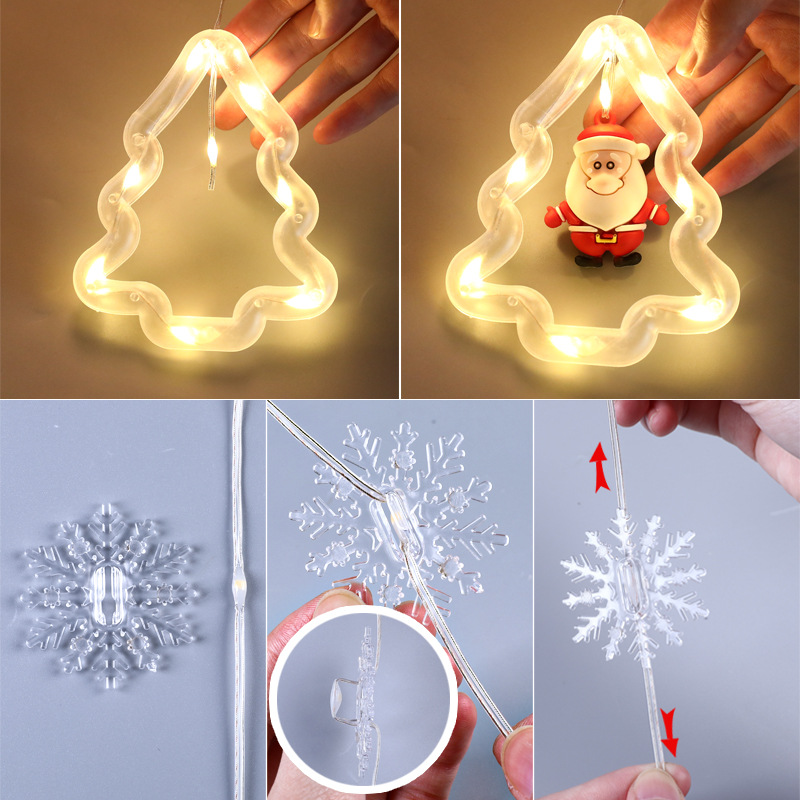 Decoratief gescheurd decoratief licht, hangend gordijnlicht, hangend displayvenster, LED-tringlicht, teer_voghion.com