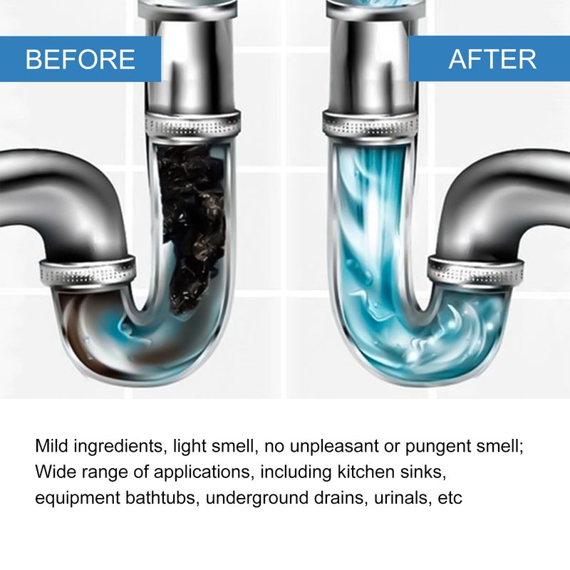 Jakehoe Drain Clog Remover, Toilet Drain Unclogging Deodorant Anti-Clogging Dissolving Cleaning Tablets_voghion.com