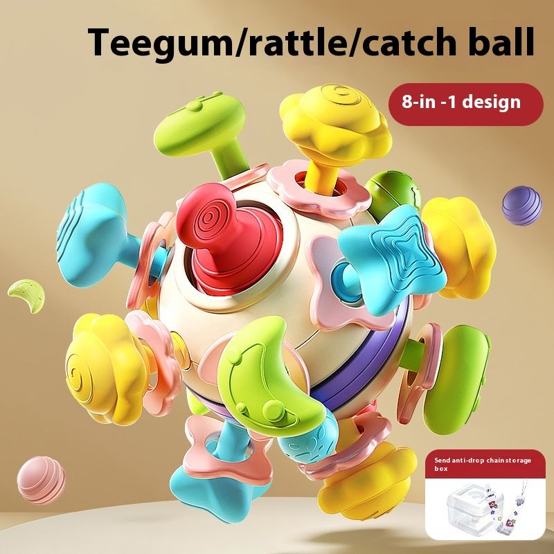 Infant Manhattan Atomic Space Dental Hand Ball Baby Tooth Grinding Soft Glue Boiling Grab Training Toy_voghion.com