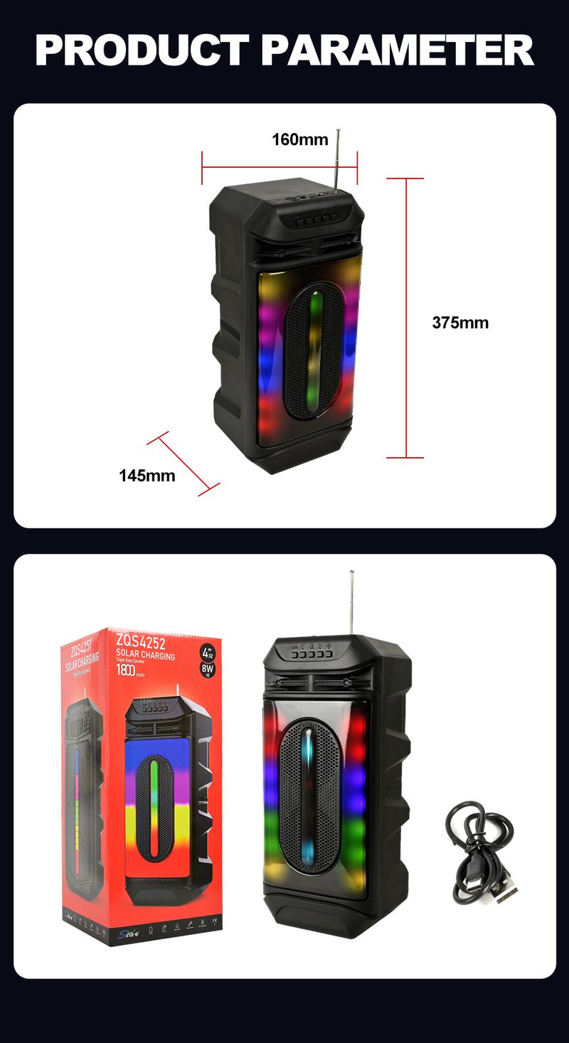 ZQS4252 Altoparlante portatile wireless Bluetooth portatile per esterni, Home Toplive K Song And Dance Audio_voghion.com