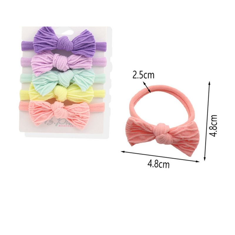 Towel Tie Mesh Knot 2025 New Colorful Hair Bands Butterfly Red Elastic Band For Ladies_voghion.com
