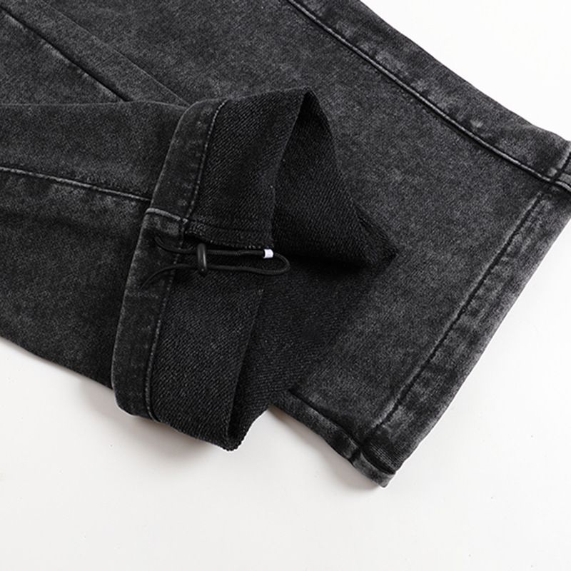 Vintage Washed Herren-Jogginghose im Retro-Stil mit entspannter Passform und elastischen Bündchen, lässige Jogginghose aus Baumwolle für den Alltag_voghion.com