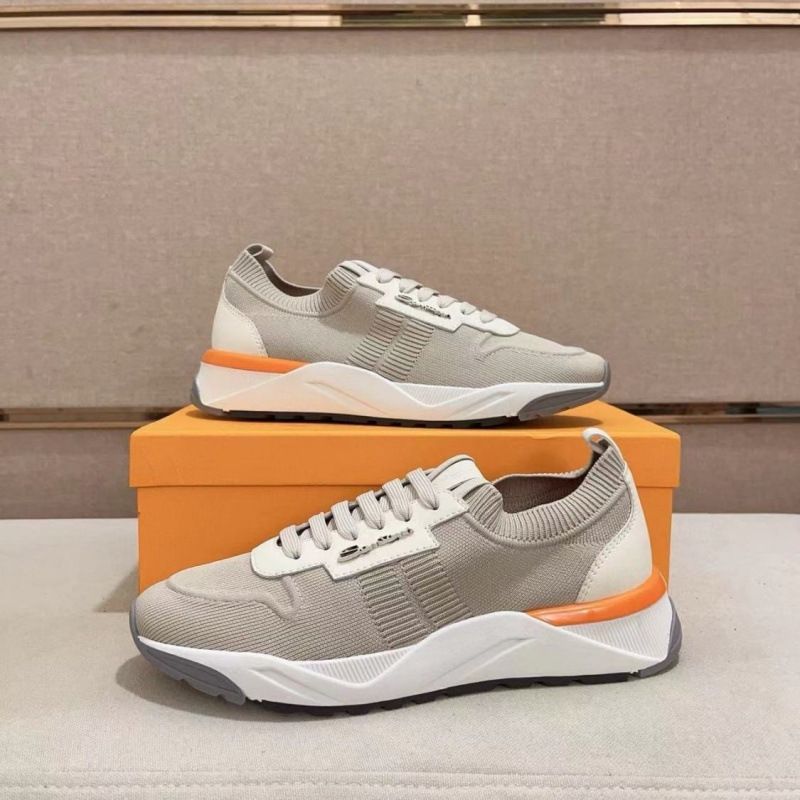 New Santoni FLYKNI Breathable Casual Fashion Versatile Sneakers Dad Men's Shoes_voghion.com