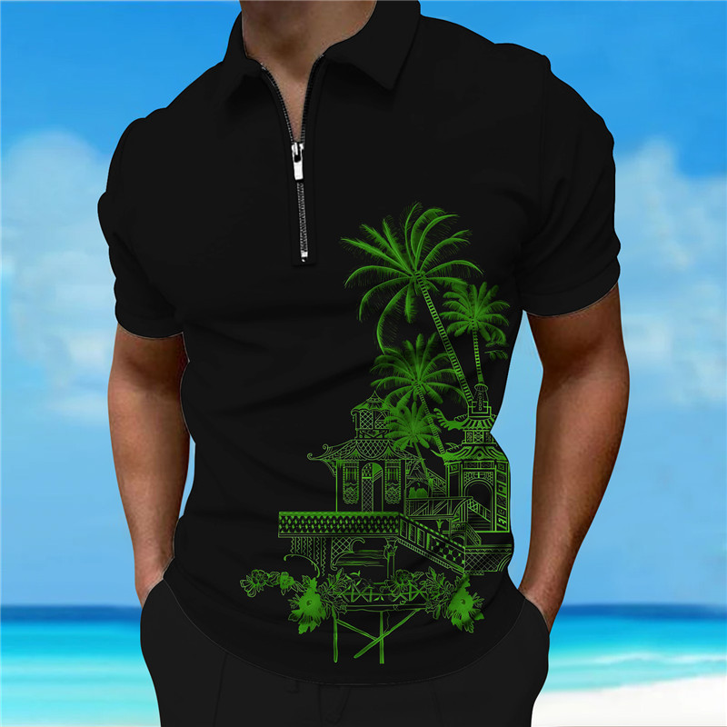 Neues Sommer-Poloshirt für Herren, heißes, hochwertiges Herren-Kurzarm-Top, 3D-lässiges Herren-Poloshirt_voghion.com