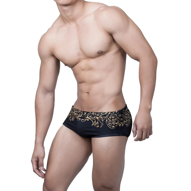 Nouveau Maillot de bain fleuri maillot de bain pour Suth taille basse Sexy short de bain hommes maillot de bain chaud_voghion.com