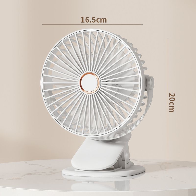 Wiederaufladbarer Mini-Clip-Ventilator über USB – leise, tragbare Kühlung für Wohnheim, Büro und Schreibtisch_voghion.com