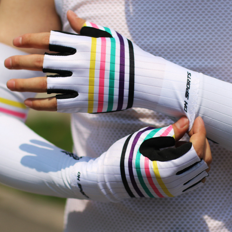 DH Cycling Half Summer New Bicycle Sports Short Finger Gloves Breathable Fishing Fitness Outdoor_voghion.com