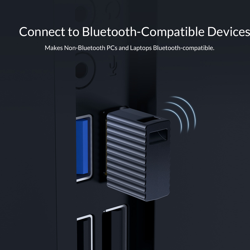 ORICO USB Bluetooth 5.0 Dongle Adapter Mini Wireless Mouse Music Audio Receiver Transmitter for PC Speaker Mouse Laptop_voghion.com