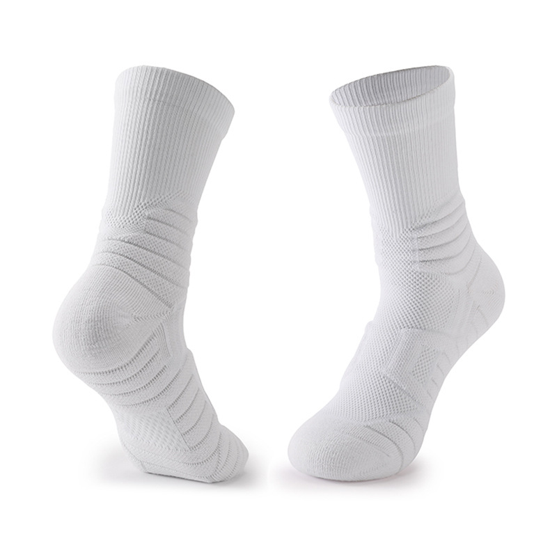 Professional Sports Socks Mesh Breathable Men's Non-slip Thickened Towel Bottom Sweat-absorbing Children's Medium Tube Socks Elite Basketball Socks_voghion.com