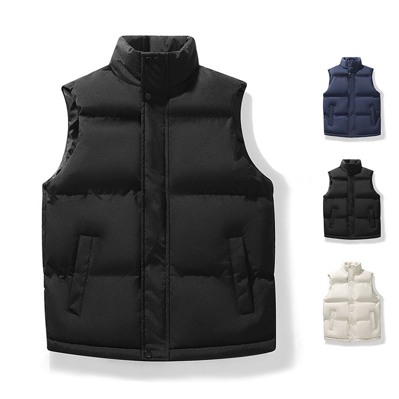 Fd012713ouma Abbigliamento Autunno Inverno Nuova Moda Color Block Gilet in cotone con cappuccio da uomo_voghion.com