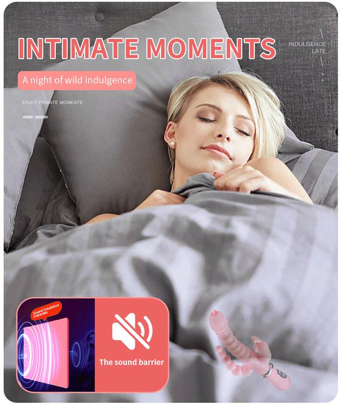 3 in 1 vibratore del coniglio del dildo impermeabile USB ricaricabile magnetico giocattoli del sesso del clitoride anale per le donne Coppie Negozio 22_voghion.com