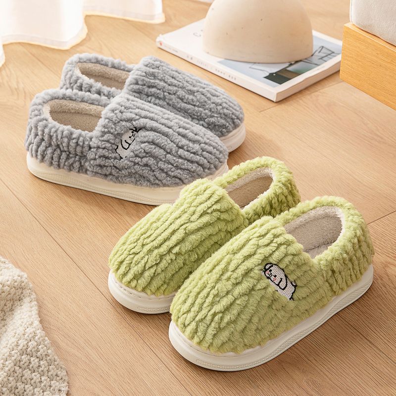 Lidani Baumwolle Frauen Im Winter 2025 Neue Indoor Hause Tasche Mit Rutschfeste Und Warme Plüsch Hausschuhe Für Männer_voghion.com