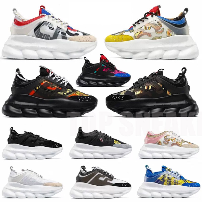 Chaussures de sport décontractées à chaîne pour papa, chaussures hautes à semelle épaisse pour hommes et femmes, 2020_voghion.com