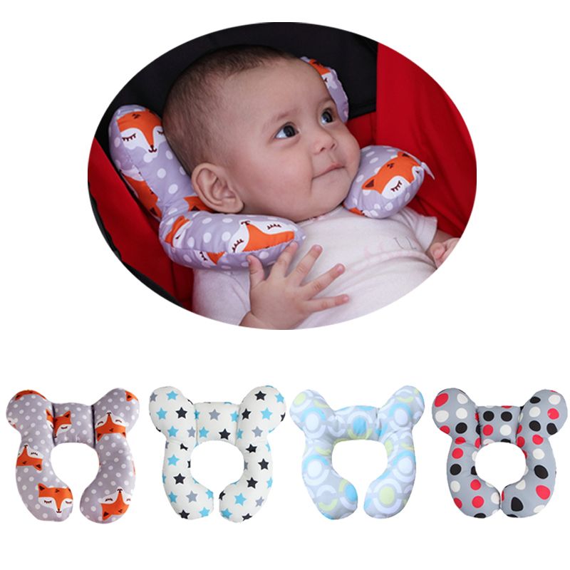 Nuovo cuscino per neonati, protettivo da viaggio, per seggiolino auto, supporto per testa e collo, per neonati, a forma di U, per bambini piccoli, 0-3 anni_voghion.com