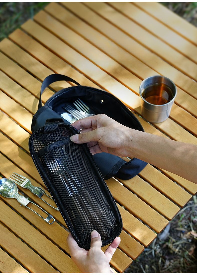 Borsa portaposate portatile ISE MOUNT, multifunzionale, per esterni, con scolapiatti, staccabile e drenante_voghion.com