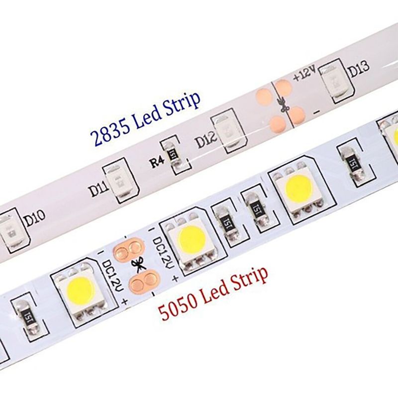 5M RGB LED Streifen Lichter 12V Wasserdicht 5050 2835 Band Schrank Küche Zimmer Licht_voghion.com