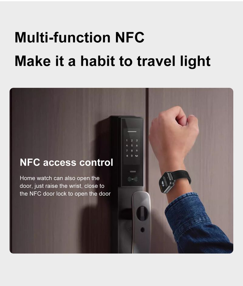 D8Pro Çok Fonksiyonlu Akıllı Saat Kulaklık İki Bir Arada Bluetooth Çağrı Sağlık İzleme NFC Spor Saati_voghion.com