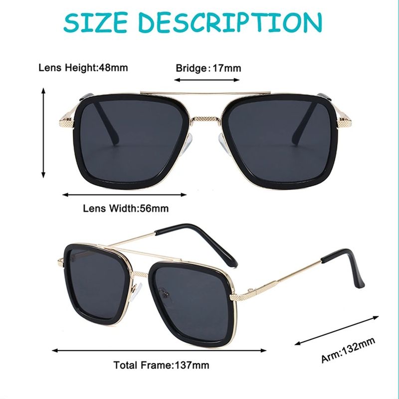 Fashion Fashion Glasses Tony Stark Children Fashion Girls Kids Sunglasses Shades 5-12 years old_voghion.com