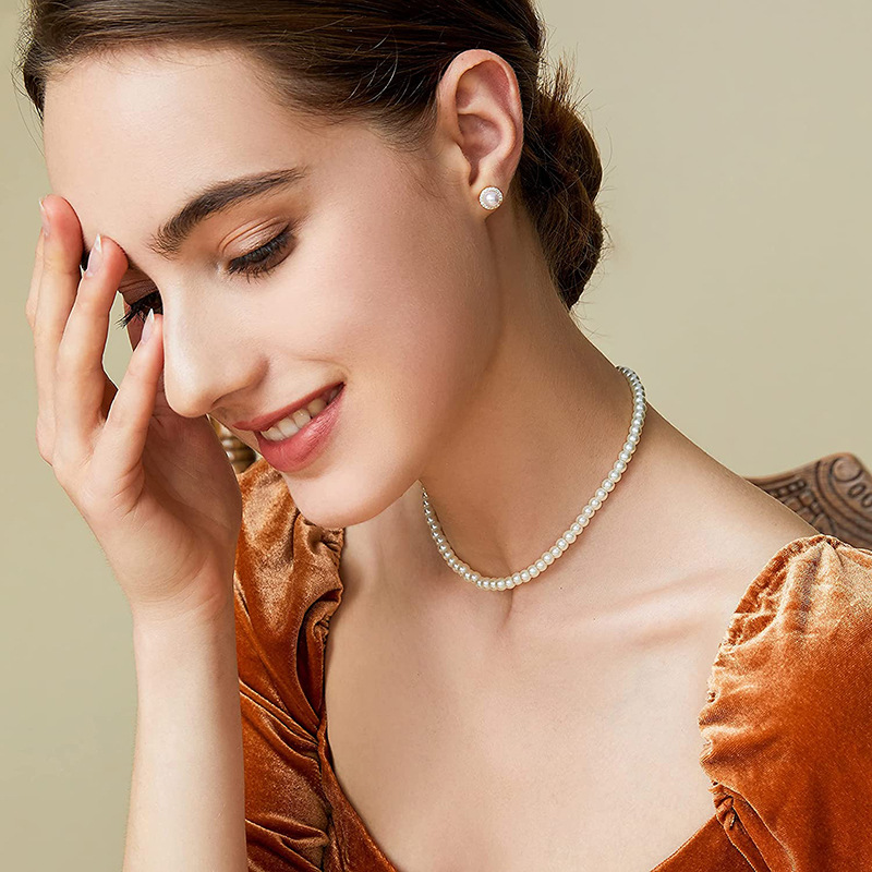 Modischer Schmuck im böhmischen Stil, mehrschichtig mit drei und fünf Schichten kleiner Perlenkette_voghion.com