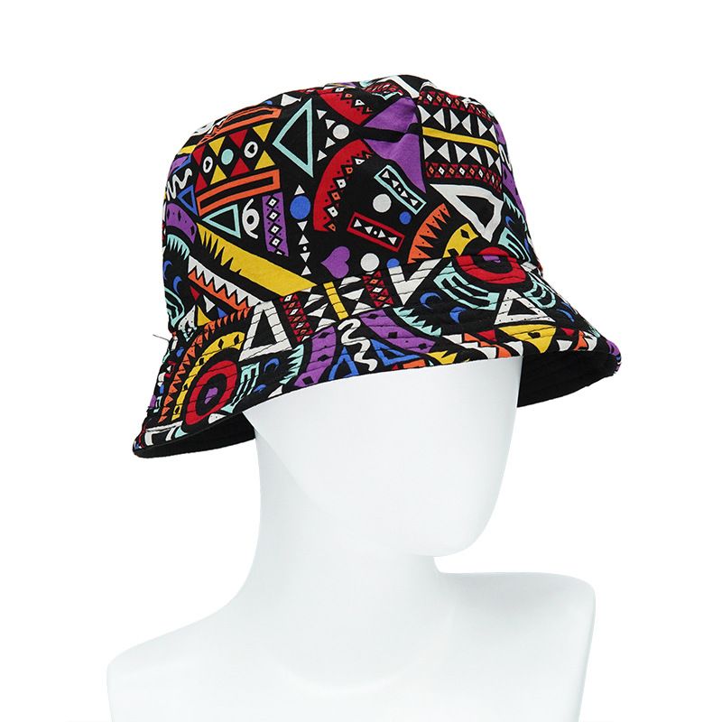 Naujos prekės Boho žvejo vintažinio spausdinimo Panamos kibiro skrybėlė moterims ir vyrams dvipusė Bob Chapeau Femme retro hiphopo kepuraitė Gorros_voghion.com