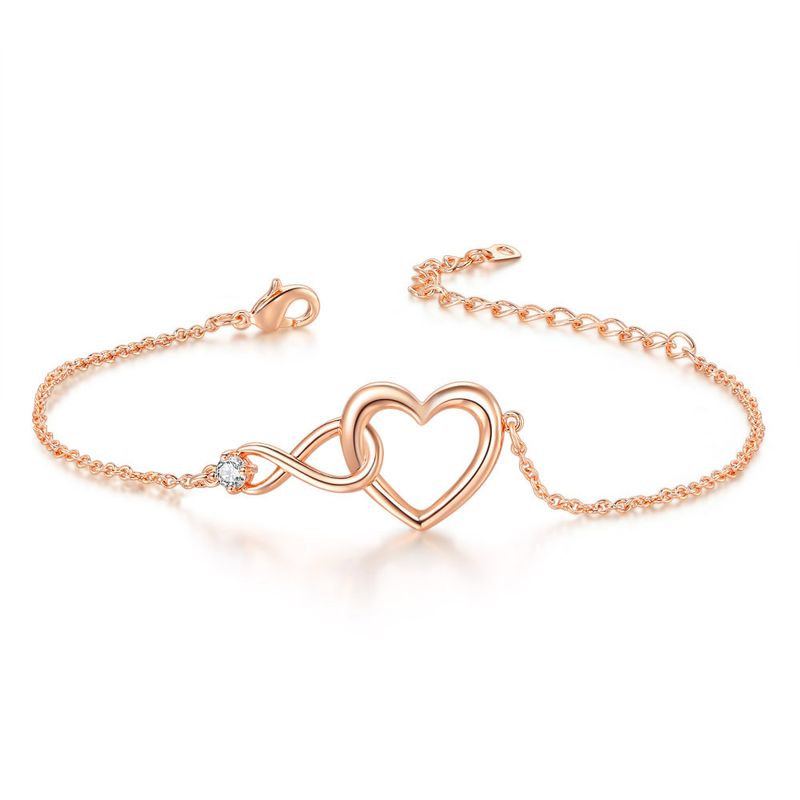 Hohles 8-Zeichen-Armband in Form einer unendlichen Liebe für Frauen, einzelner Zirkon, einfacher, vielseitiger Handschmuck_voghion.com