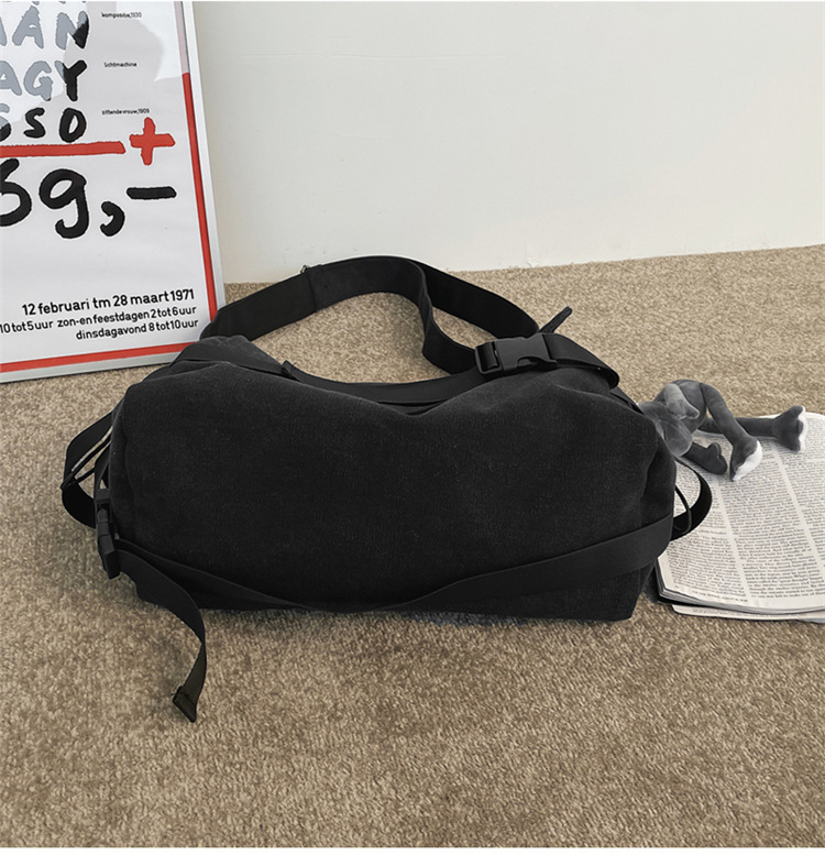 Plátěná crossbody taška s velkou kapacitou, jednoduchá taška přes rameno, ležérní studentská taška, batoh pro muže, taška přes rameno_voghion.com