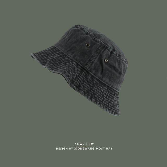 Sombreros de pescador de mezclilla lavada para hombre y mujer, de estilo vintage, lisos, de moda, para primavera, verano y otoño, estilo Panamá_voghion.com
