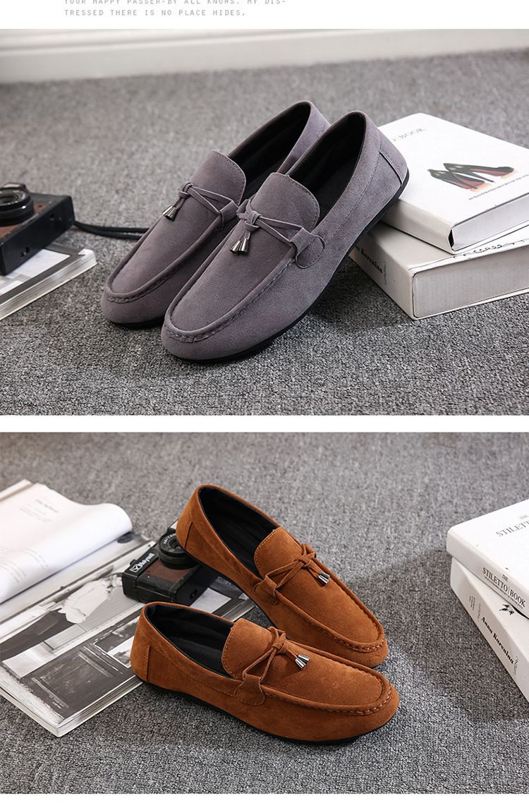 Herrskor Herrmockasiner Slip-on Trendiga slip-on skor för män Alla matchande lata skor Casual koreansk stil Heta rea_voghion.com