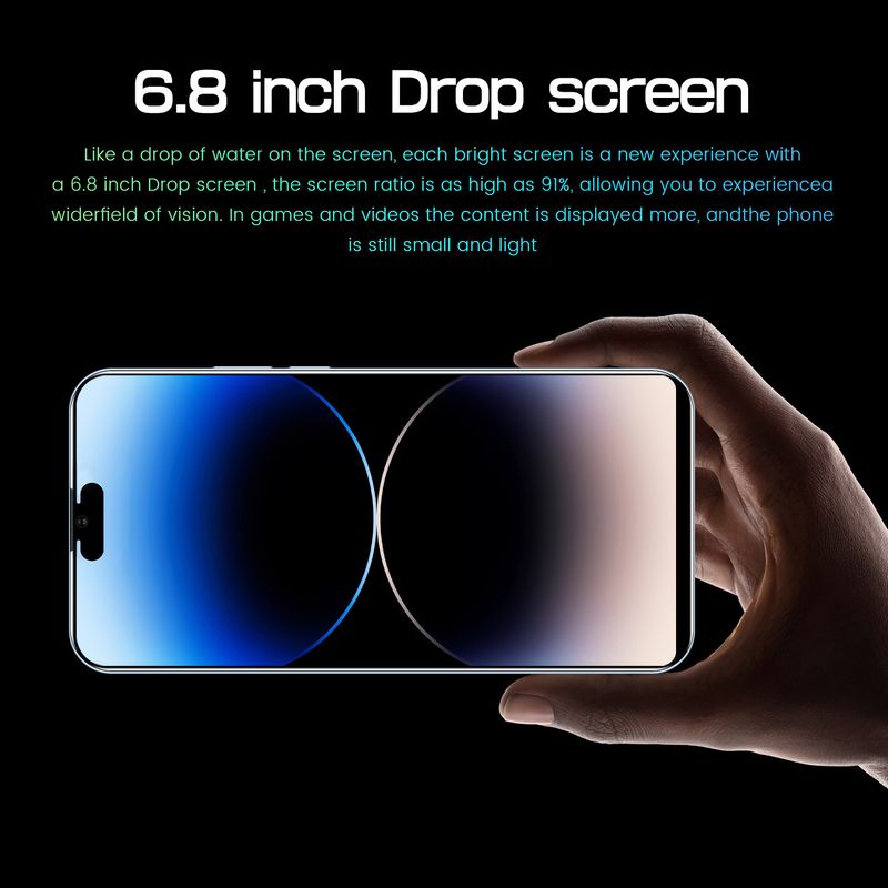 Mobile I16 Promax 16+1T, smartphone originale con schermo grande ad alta definizione_voghion.com