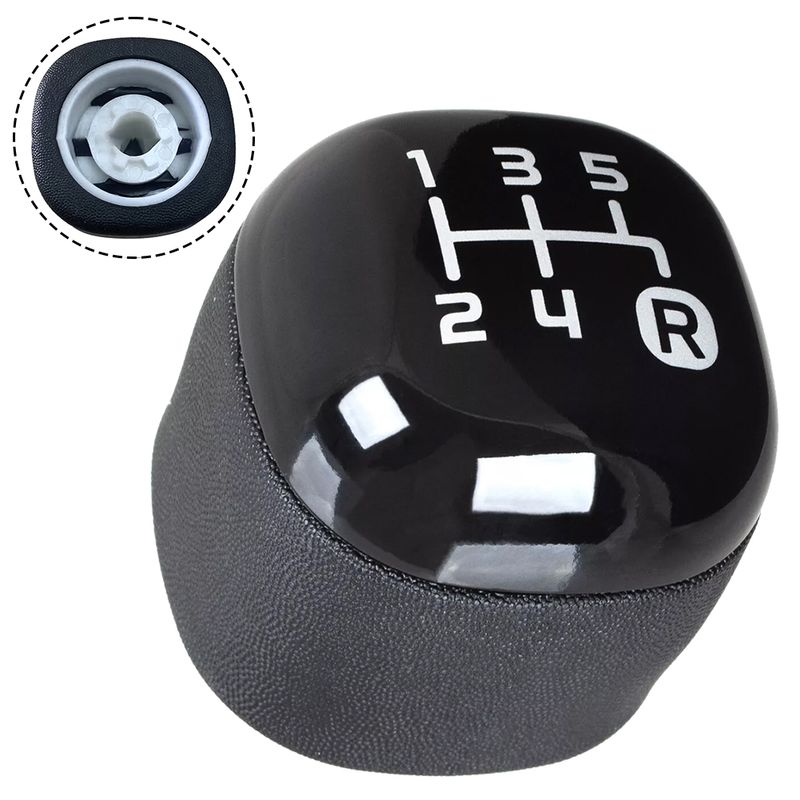 Button Fiat For Panda From 2012 - Black 5-speed Accessories Plastic Gear Knob Stick_voghion.com