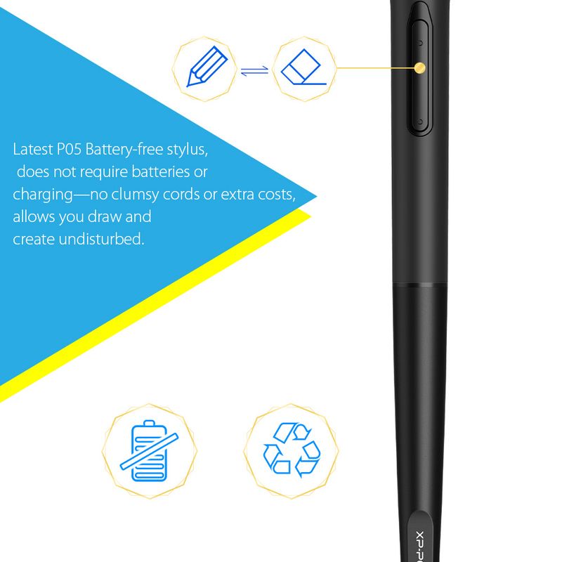 Battery-free Stylus Digital Drawing Pen For All XPPEN Graphic Tablet Models_voghion.com